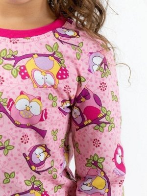 Пижама подростковая теплая с начесом для девочки хлопок Розовая мечта