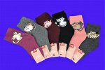 Зувей носки детские ангора &quot;Кошка&quot; внутри махра