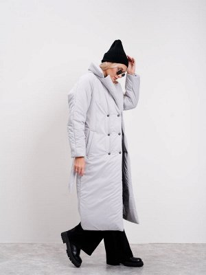 Пальто женское Тренчкот еврозима 23 светло-серый