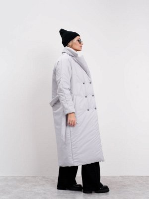 yollochka Пальто женское Тренчкот еврозима 23 светло-серый