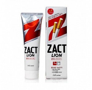Зубная паста "Zact" с эффектом отбеливания кофейного и никотинового налета,150 гр..