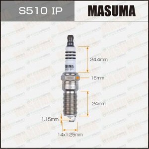 Свеча зажигания Masuma Iridium + Platinum ILTR5A-13G с иридиевым электродом, арт. S510IP