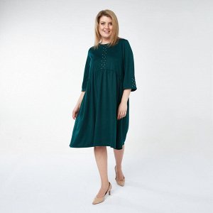 Платье, текстиль, зеленый, Зеленый