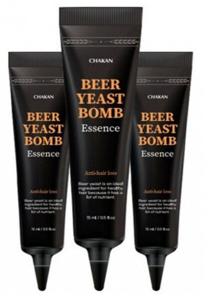 Chakan Эссенция для волос против выпадения Essence Beer Yeast Bomb Anti-Hair Loss, 3 шт*15 мл