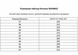 Ботинки WANNGO WGH-03-TT-3, демисезонные, цвет черный