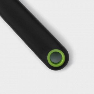 Нож для фигурной нарезки Доляна Lime, 20 см, нержавеющая сталь, чёрный