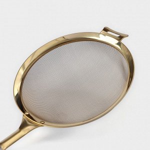 Сито для просеивания Magistro Arti gold, 6x16x35 см, золотистая