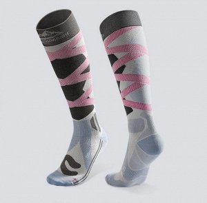 Спортивные компрессионные носки для лыж и сноуборда Golovejoy DWZ05. 35-39. Розовый