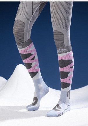 Спортивные компрессионные носки для лыж и сноуборда Golovejoy DWZ05. 35-39. Розовый