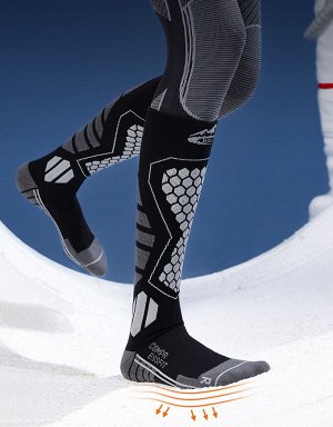 Спортивные компрессионные носки для лыж и сноуборда Golovejoy DWZ04 с мерино . Белый (35-39)