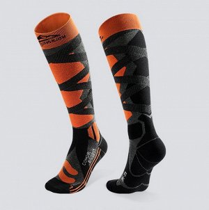 Спортивные компрессионные носки для лыж и сноуборда Golovejoy DWZ05. Оранжевый (40-44)