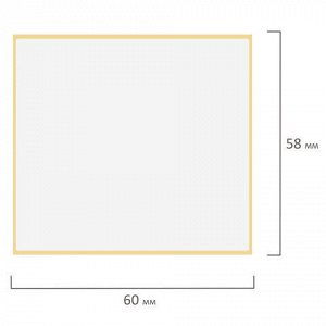 Этикетка ТермоТоп (58х60 мм), 500 этикеток в ролике, светостойкость до 12 месяцев