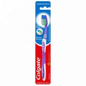 Зубная щетка COLGATE "Эксперт чистоты", средней жесткости, 5900273001566