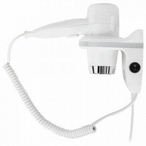 Фен для волос настенный KSITEX F-1800 W, 1800 Вт, пластик/металл, 2 скорости, белый
