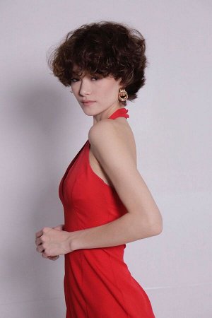 Martichelli Платье красное вечернее
