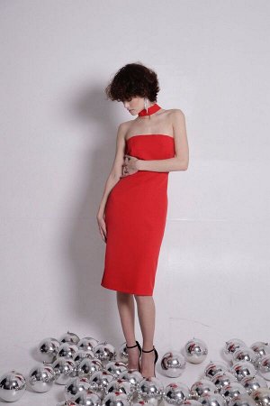Martichelli Платье красное открытое