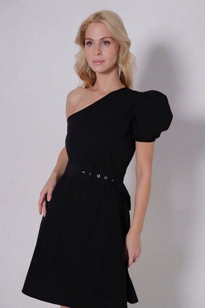 Платье чёрное асимметричное