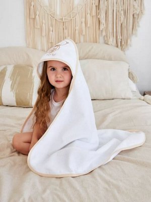 Полотенце-уголок детское с капюшоном махровое цвет Мои милые друзья (Мишка)