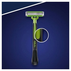 Джиллет Бритвы безопасные одноразовые, Gillette Blue3 Simple Sensitive, 8 шт в уп