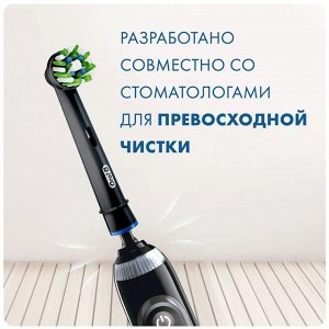 Oral B  Сменные насадки для электрической зубной щетки черная Oral-B EB50BRB-2 Cross Action 2 шт в уп Орал Би