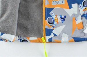 Детская утепленная куртка "Космос", цвет оранжевый