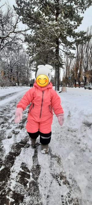 Комбенизон зимний на девочку