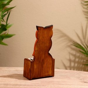 Вечный календарь настольный «Сова», 10.5x5x19 см, дерево