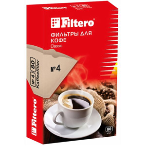 Фильтр для кофеварки Filtero 4/80 (коричневый)