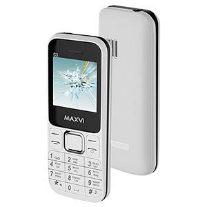 Телефон сотовый Maxvi C3 White