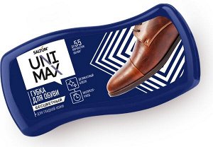 Unimax Губка волна для обуви из гладкой кожи бесцветная (30)
