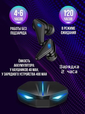 Наушники беспроводные игровые с шумоподавлением