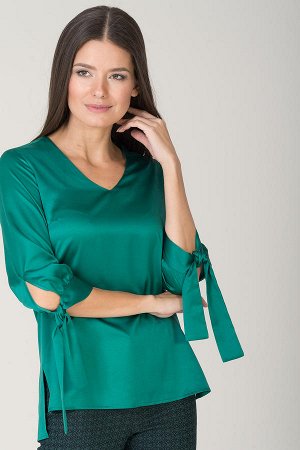 Блуза 100% полиэстер зеленый