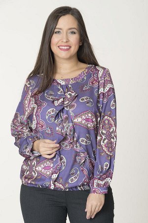 Блуза 100% полиэстер светло-фиолетовый