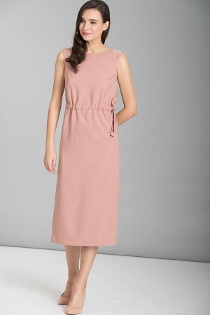 Платье 90%полиэстер 10%эластан светло-розовый