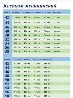 Костюм медицинский жен. М-132-124 ткань Тиси