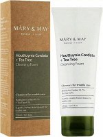 Mary &amp; May Очищающая пенка Houttuynia Cordata + Tea Tree Cleansing Foam, Mary&amp;May