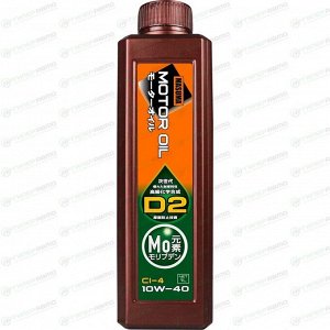 Масло моторное Masuma Motor Oil D2 10w40, синтетическое, API CI-4, для дизельного двигателя, 1л, арт. D-5012E