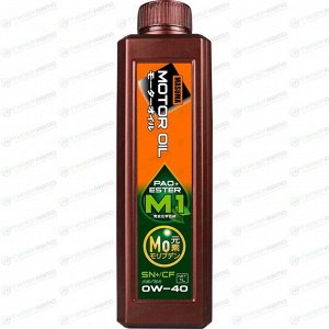 Масло моторное Masuma Motor Oil M1 0w40, синтетическое, API SN+/CF, ACEA A3/B4, универсальное, 1л, арт. M-1004E
