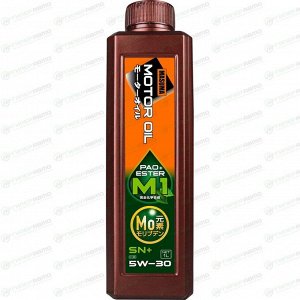 Масло моторное Masuma Motor Oil M1 5w30, синтетическое, API SN+, ACEA C3, универсальное, 1л, арт. M-1012E