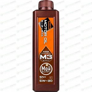 Масло моторное Masuma Motor Oil M3 5w30, полусинтетическое, API SN+, ILSAC GF-5, для бензинового двигателя, 1л, арт. M-3000E