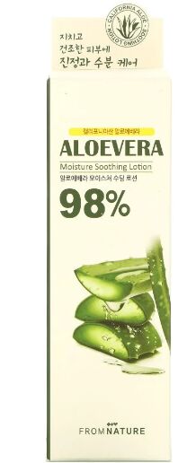 Fromnature Лосьон для лица увлажняющий с алоэ вера Lotion Moisture Soothing Aloe Vera 98%, 125 мл