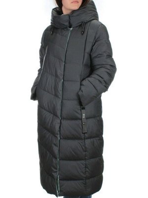 H-9196 DK.GRAY Пальто зимнее женское (200 гр .холлофайбер)