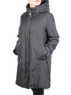 M818 BLACK Пальто демисезонное женское (100 гр. синтепон)