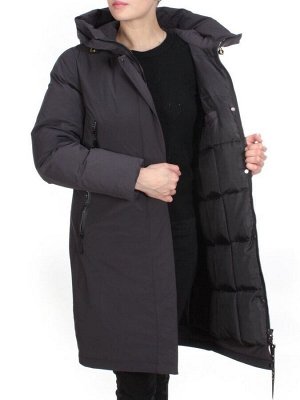 YR-961 DARK GRAY Пальто зимнее женское АЛИСА (200 гр. холлофайбера)