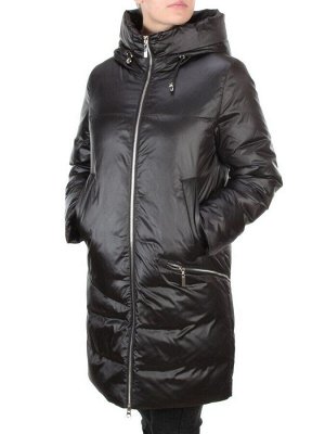 GWD21530P BLACK Пальто зимнее женское PURELIFE (200 гр .холлофайбер)