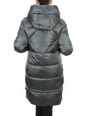 9106 AQUAMARINE Пальто зимнее женское  FLOWEROVE (200 гр. холлофайбера)