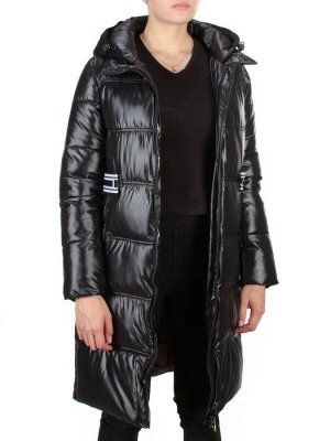 2193 BLACK Куртка зимняя женская AIKESDFRS (200 гр. холлофайбера)