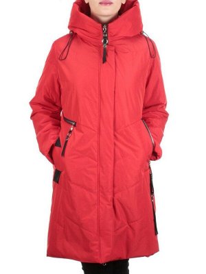 Z619-1 RED Пальто демисезонное женское (100 гр. синтепон)