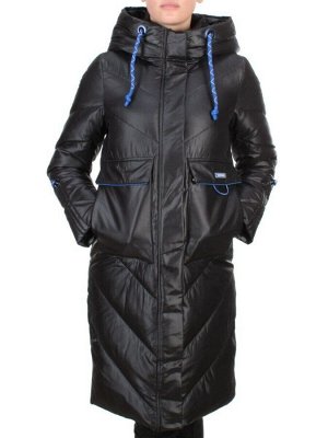 9190 BLACK Пальто зимнее женское EVCANBADY (200 гр. холлофайбера)