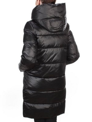 6809 BLACK Пальто зимнее женское KARERSITER (200 гр. холлофайбер)
